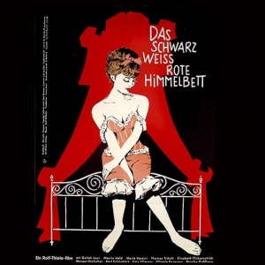 Black-White-Red Four Poster