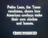 How the Cowboy Makes His Lariat