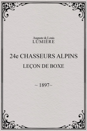 24e chasseurs alpins : leçon de boxe