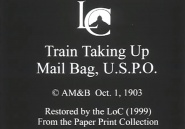 Train Taking Up Mail Bag, U.S.P.O.