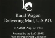 Rural Wagon Delivering Mail, U.S.P.O.