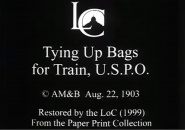 Tying Up Bags for Train, U.S.P.O.